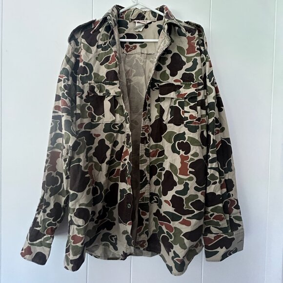 Mens Camo Button Down- XL - Picture 1 of 4